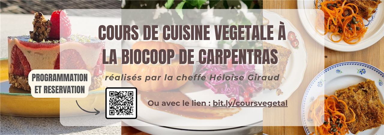 Cours de cuisine végétale