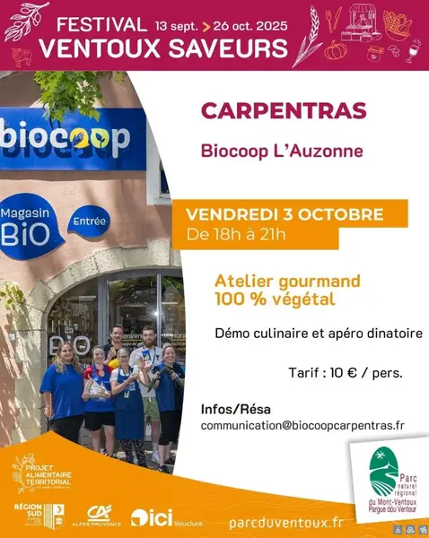 Le festival Ventoux Saveurs débarque à l'Auzonne !